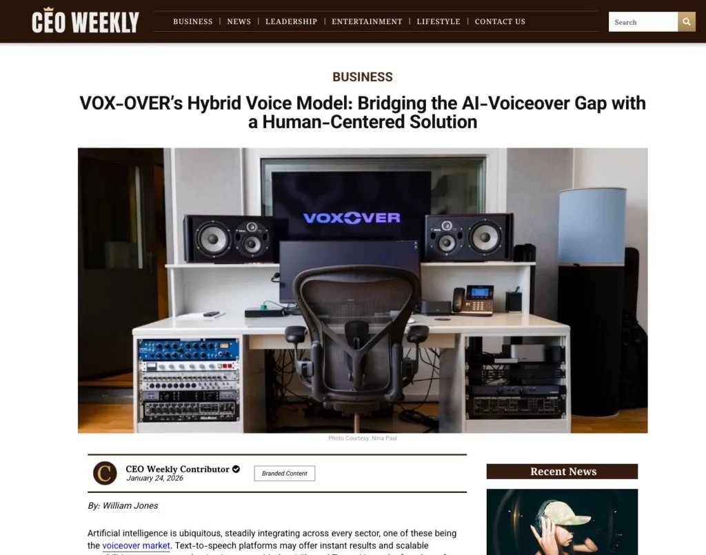 Screenshot Bdridging the AI Voice Gap
